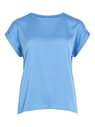 VIELLETTE S/S SATIN TOP - NOOS