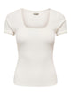 JDYLUCKY T-Shirt Femme Col Rond Blanc — JDY — vue de dos | Appart 17
