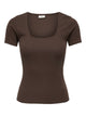 JDYLUCKY T-Shirt Femme Col Rond Blanc — JDY — zoom matière | Appart 17