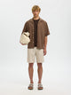 SLMREGULAR-LEROY Shorts Lin — Selected — vue de dos | Appart 17