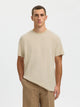 SLHADAM T-Shirt Lin coton — Selected — zoom matière | Appart 17