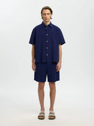 SLHRLXSTUART Chemise Lavée En Coton Bio — Selected — détail | Appart 17