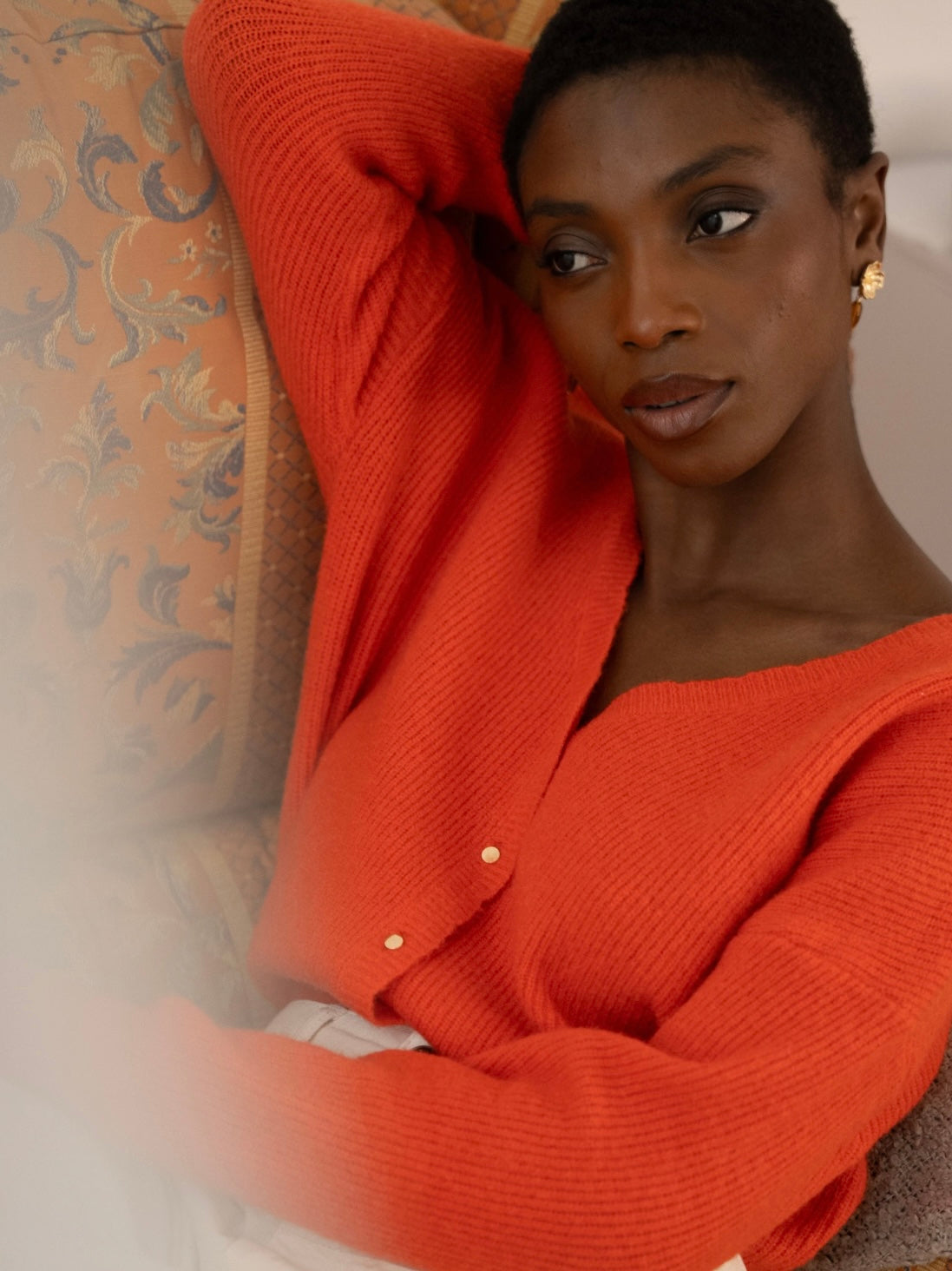 NATHAEL reversible alpaca and wool cardigan