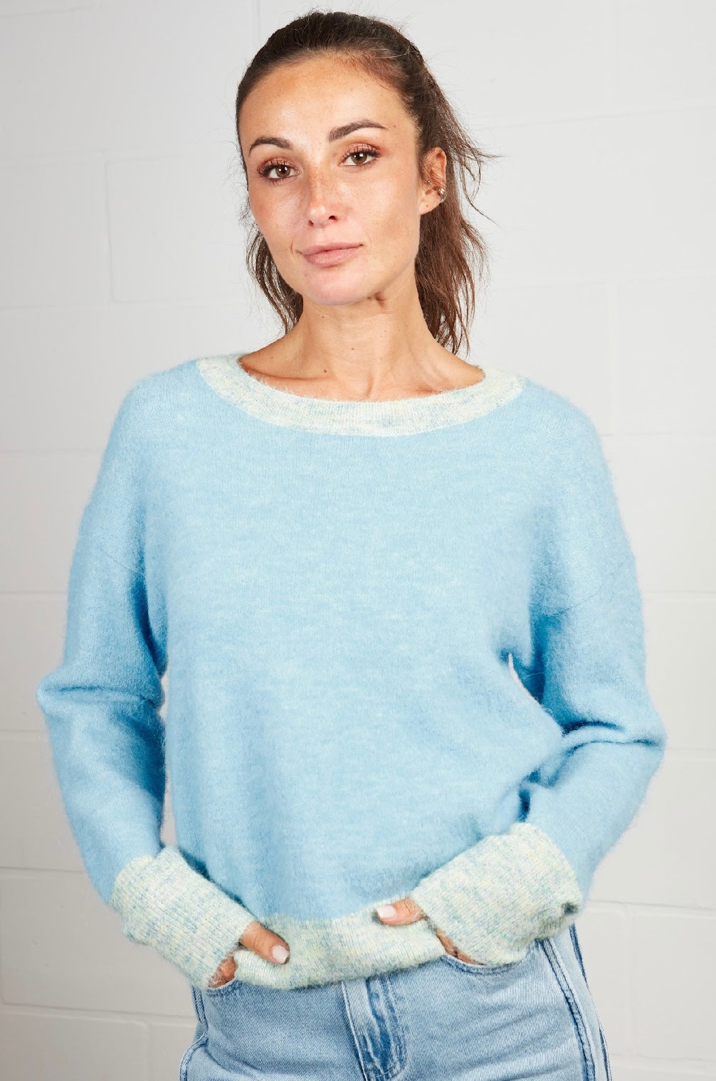 Pull 12607 blue — Grenadine | Appart 17 Bruxelles