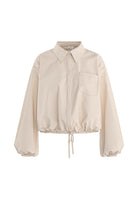 HDKAREN Chemise popeline volume à nouer White Swan – HYPEDROP | Appart 17