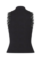 HDIDA Débardeur col montant en dentelle Black – HYPEDROP | Appart 17