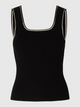 SLFKAMMA JENNY KNIT TOP — SELECTED FEMME BLACK — vue 13 | Appart 17