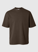 SLHLOOSEOSCAR SS O-NECK TEE NOOS — SELECTED HOMME BLACK — vue 35 | Appart 17
