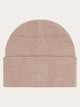 Lamswool logo embossed beanie — KnowledgeCotton Apparel - MEN — vue de face | Appart 17