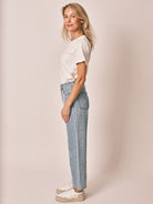 F.A.M Forest embro heart jeans — Fam paris — zoom matière | Appart 17