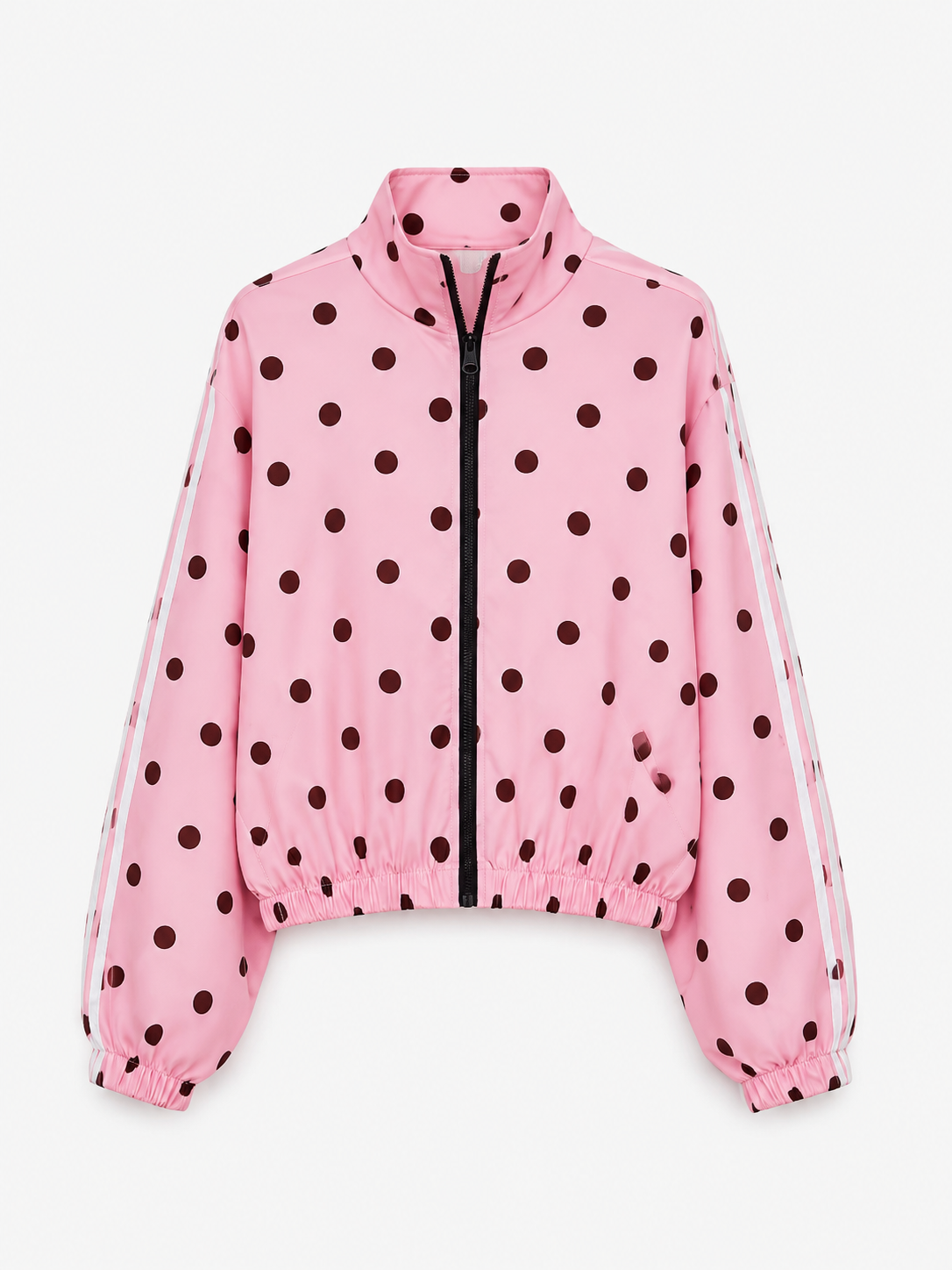 Veste zippée polka dot