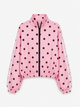 Veste zippée polka dot
