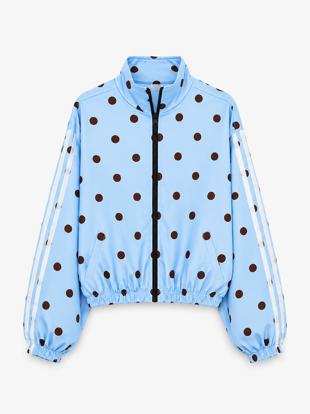 Veste zippée polka dot