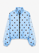 Veste zippée polka dot