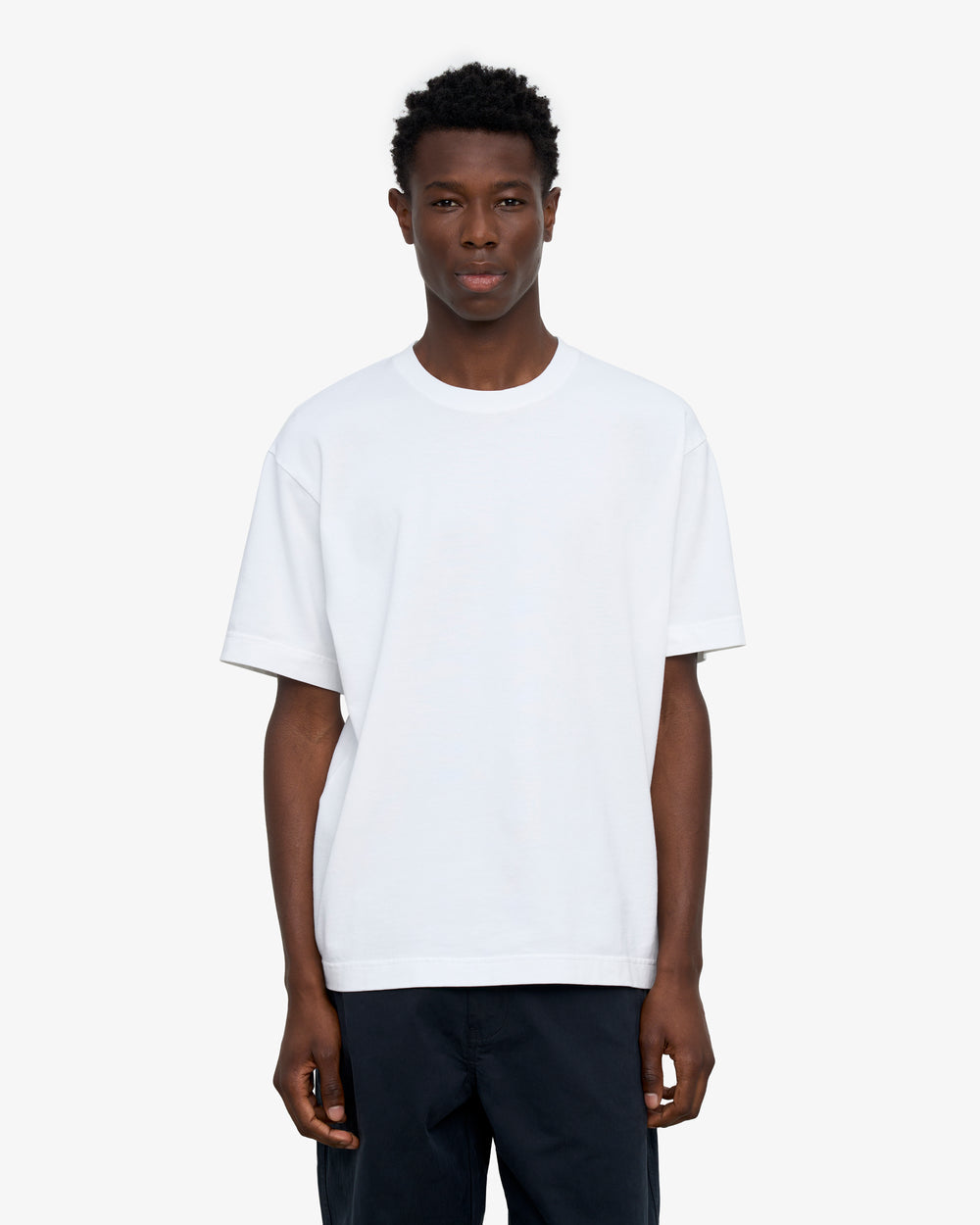 Heavy Organic Boxy Tee — Optical White — Colorful Standard