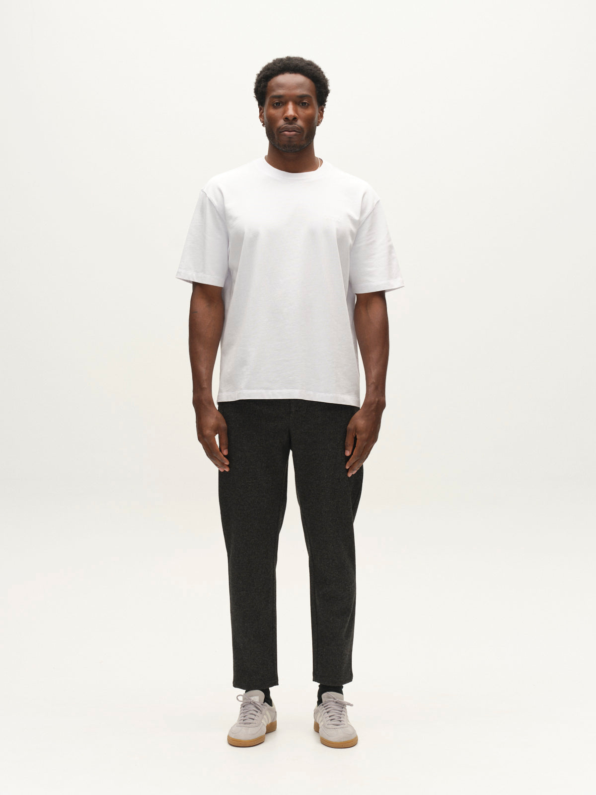 GABmonza Pantalon cropped — Dark Grey — Gabba