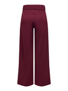 JdY JDYGEGGO Pantalon Large Maille Femme Windsor Wine