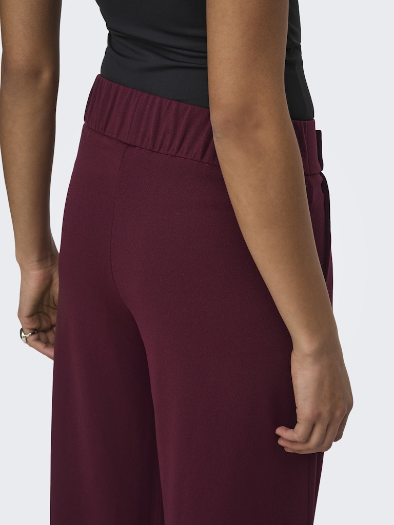 JdY JDYGEGGO Pantalon Large Maille Femme Windsor Wine