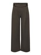 JdY JDYGEGGO Pantalon Large Maille Femme Chocolate Brown