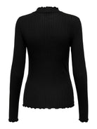 JDYFRANSISKA Top col montant manches longues Black – JDY | Appart 17