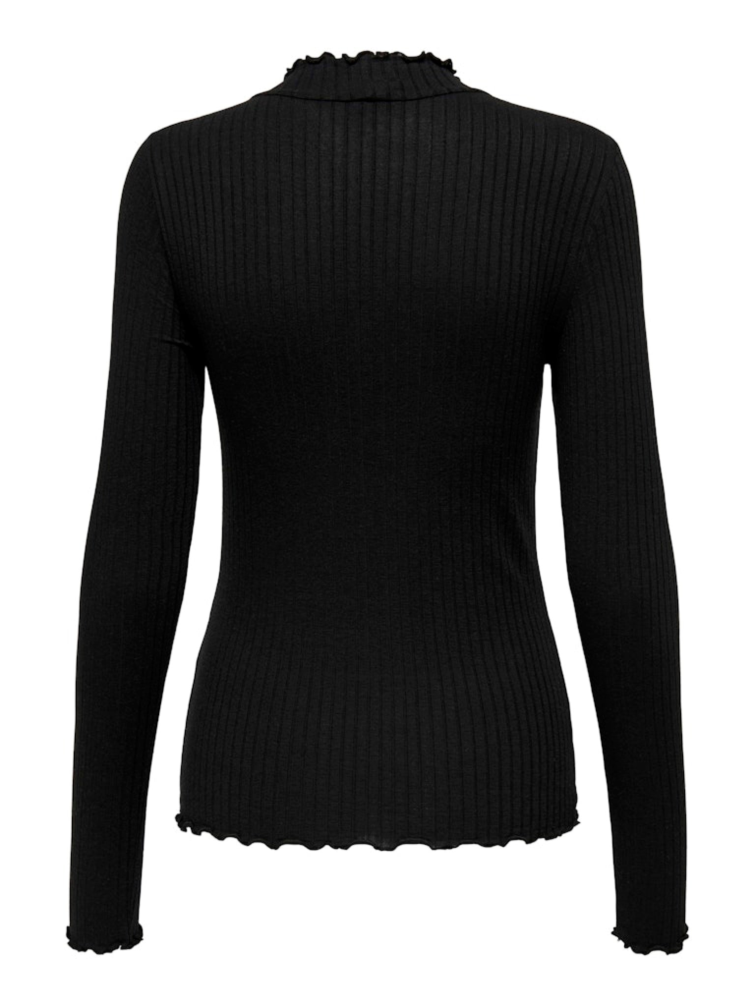 JDYFRANSISKA Top col montant manches longues Black – JDY | Appart 17