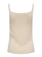 JDY JDYKITTY Pull gilet col carré sans manches Sandshell