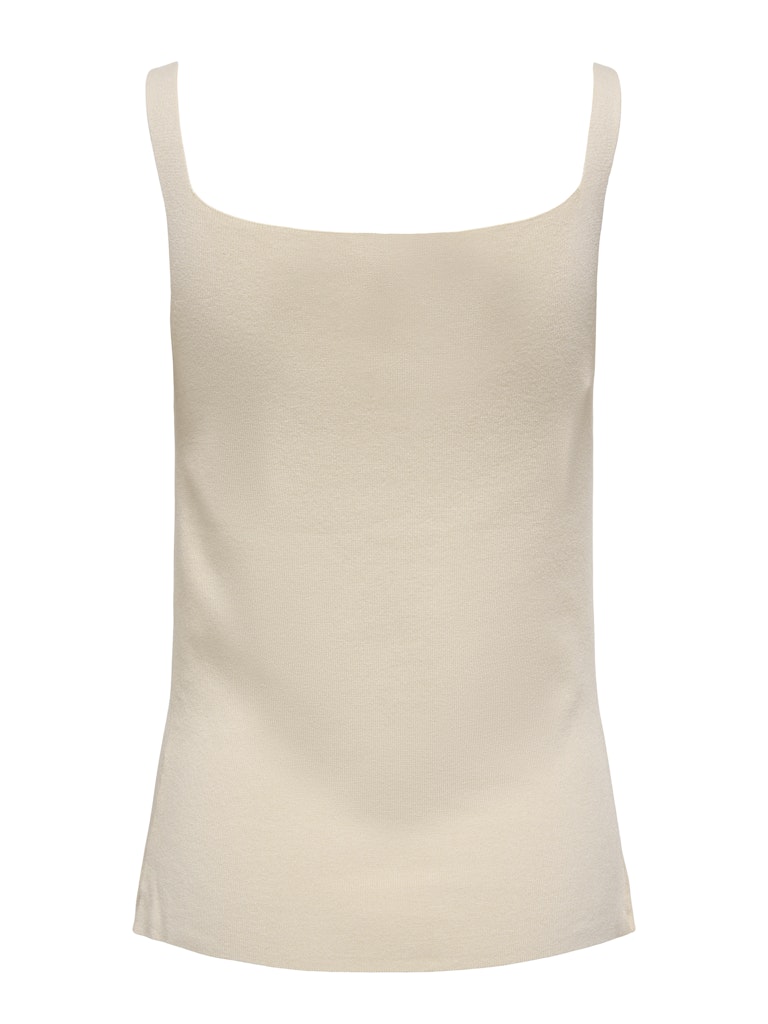 JDY JDYKITTY Pull gilet col carré sans manches Sandshell