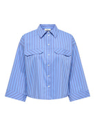 Chemise boxy manches 7/8 Cornflower Blue – JDY | Appart 17