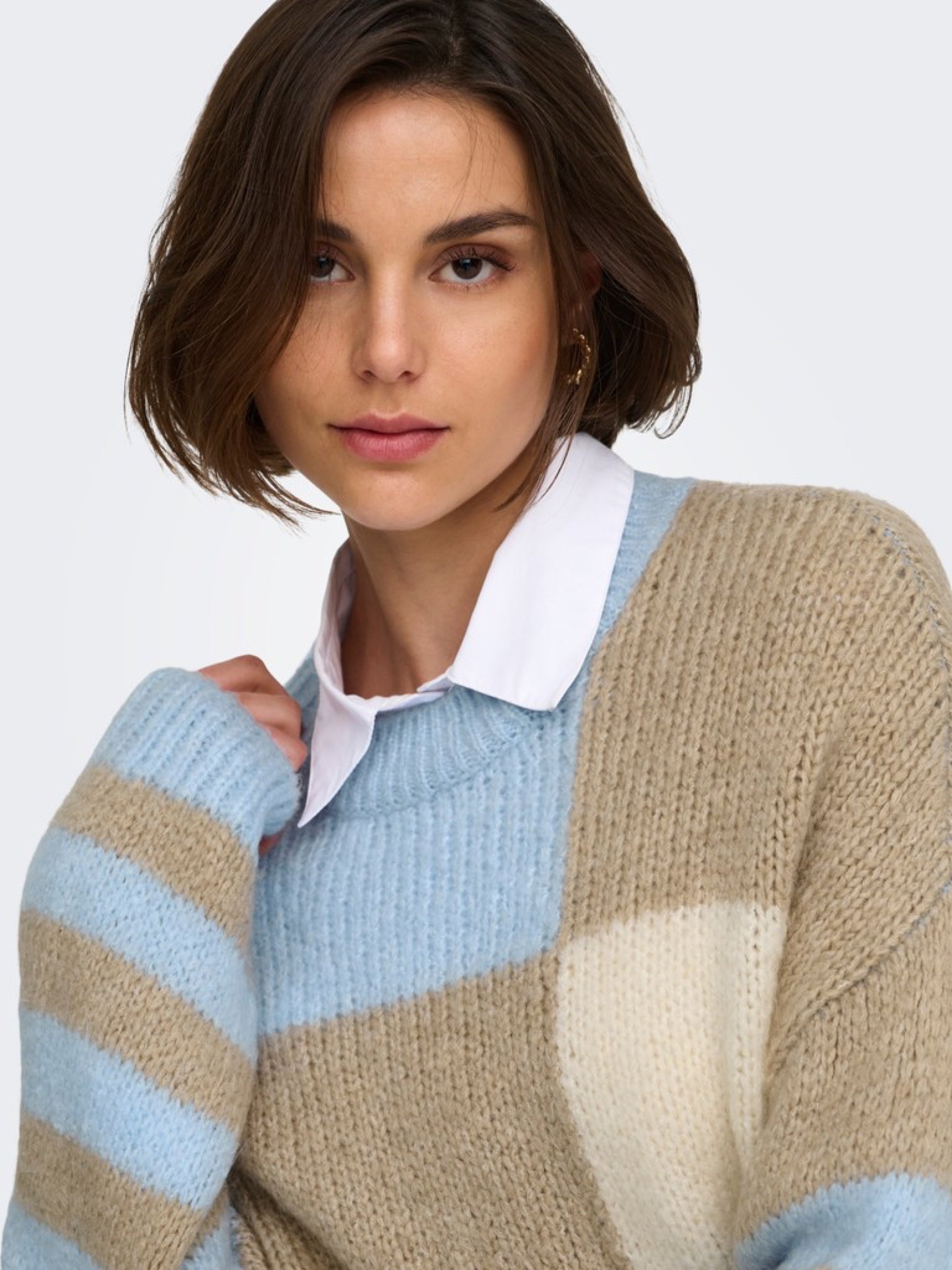 JDYKILIAN Pull — Cashmere Blue W. Humus/ Whitecap Gray Mix & Tawny Port W. Winsome Orchid/Orchid Haze Mix | Appart 17