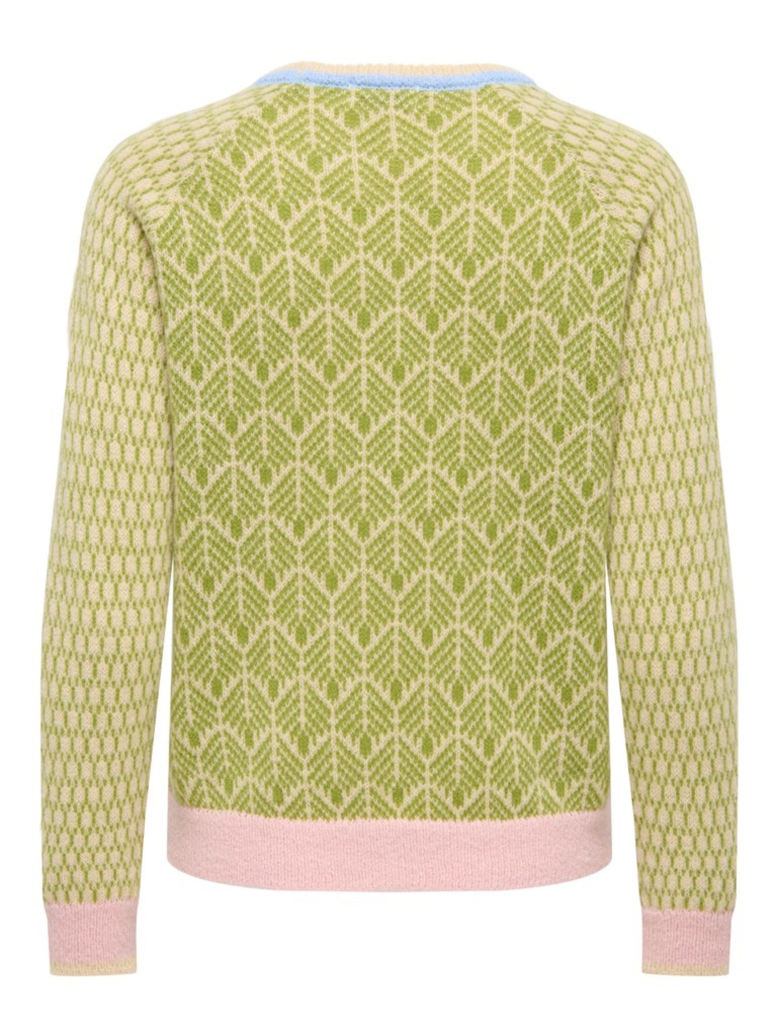 JDYBRYN Pull jacquard col rond — Crème Brûlée Woodbine & Peachskin & Crème Brûlée Toffee Crème Brûlée Woodbine | Appart 17