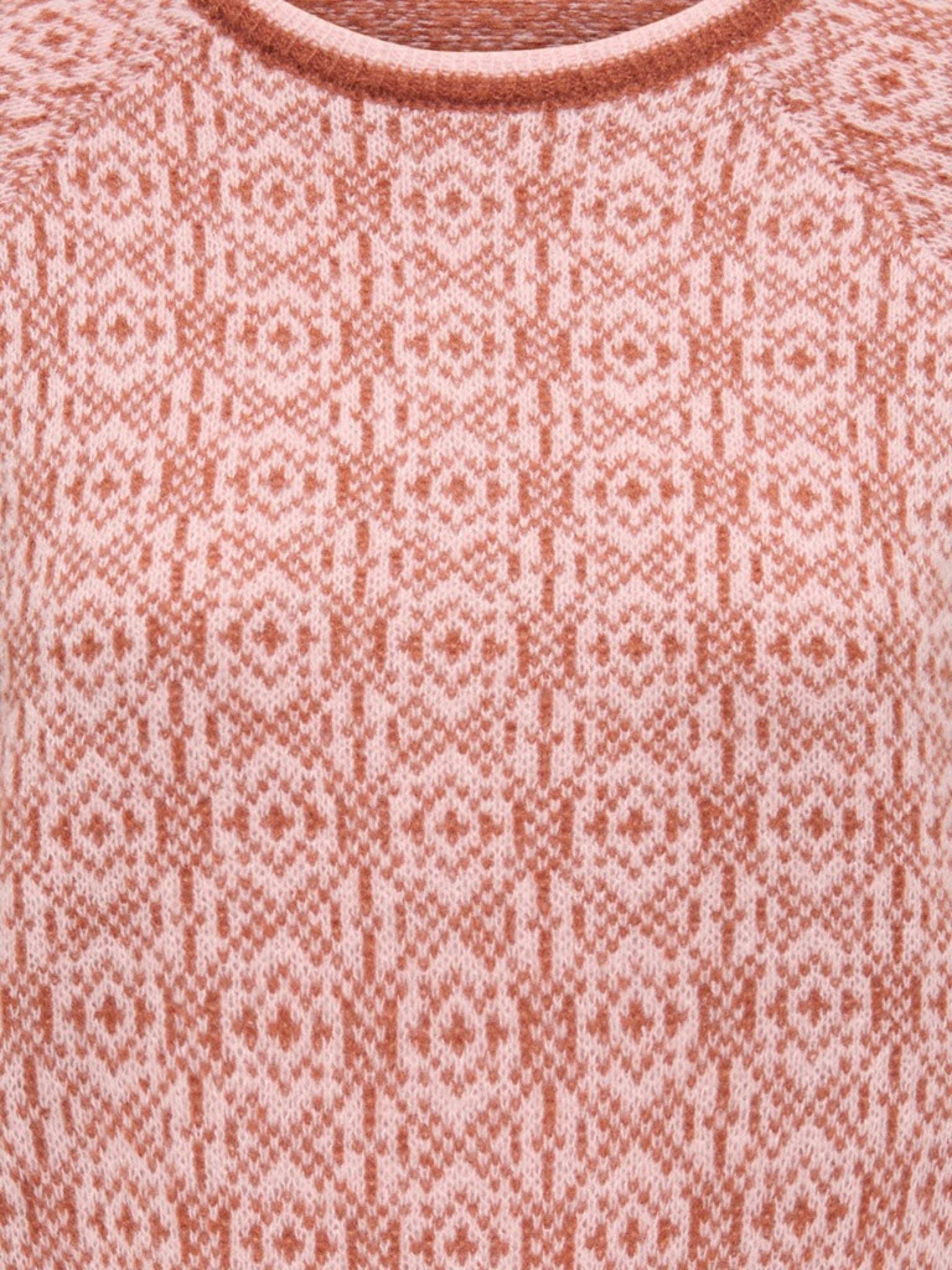 JDYBRYN Pull jacquard col rond — Crème Brûlée Woodbine & Peachskin & Crème Brûlée Toffee Peachskin | Appart 17