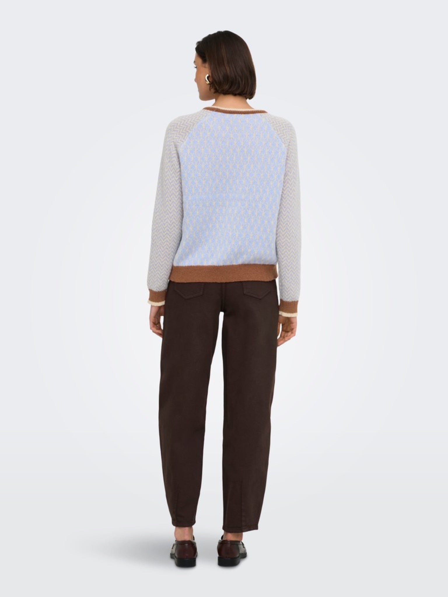 JDYBRYN Pull jacquard col rond — Crème Brûlée Woodbine & Peachskin & Crème Brûlée Toffee Crème Brûlée Toffee | Appart 17