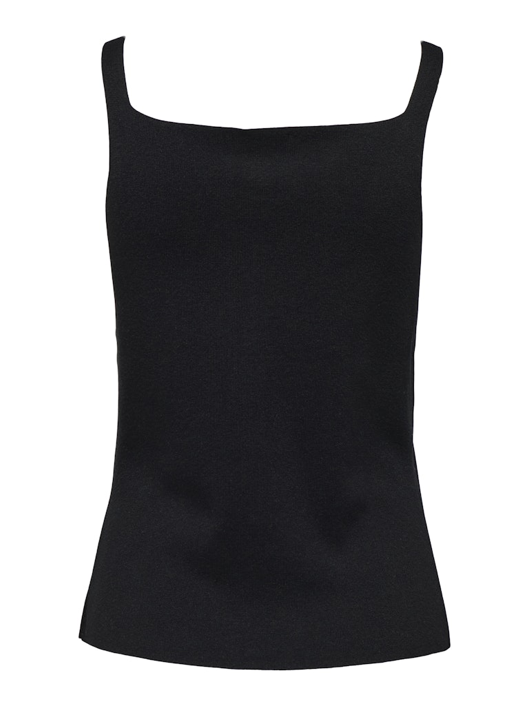 JDY JDYKITTY Pull gilet col carré sans manches Noir