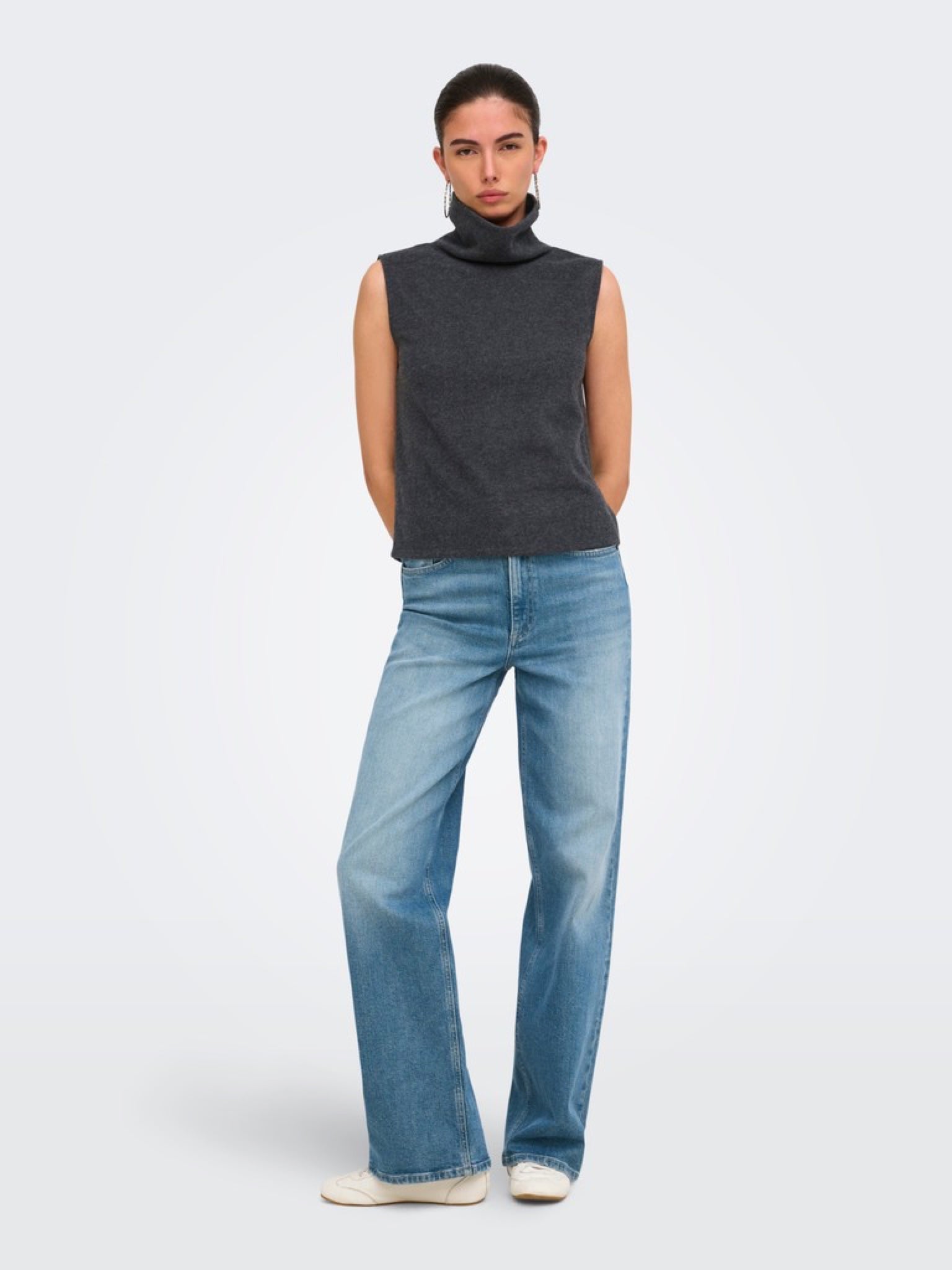 JDYHERO Top col roulé Gris chiné foncé – JDY | Appart 17