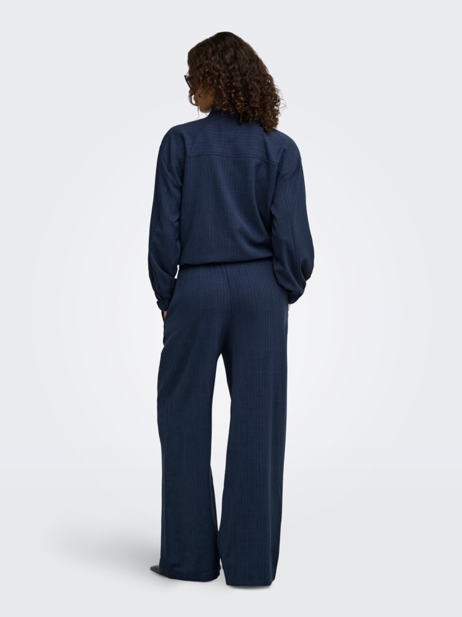 JDYVESTA Pantalon de tailleur — Navy rayé | Appart 17