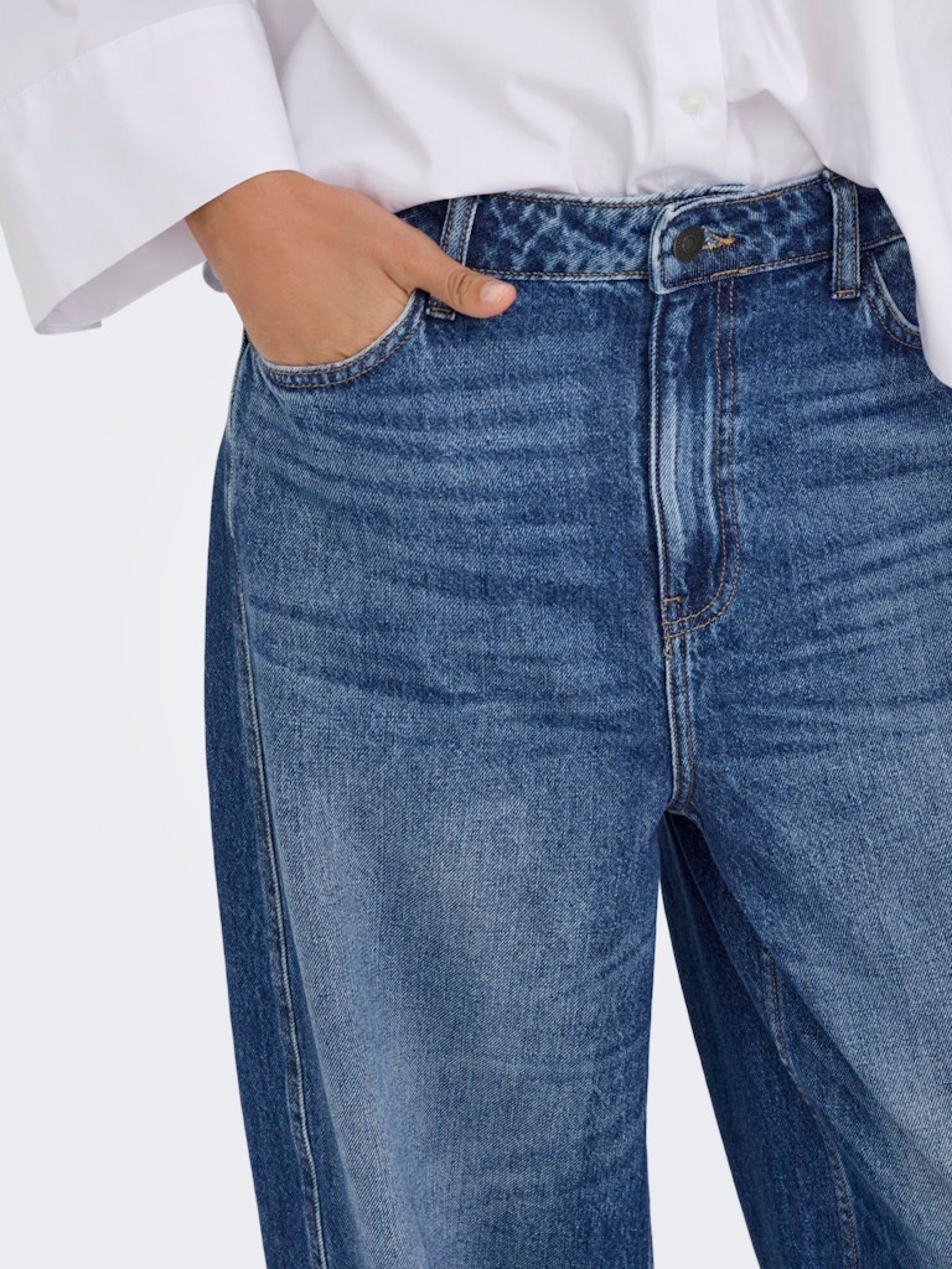 JDYSUSIE Jean coupe barrel taille moyenne Medium Blue Denim – JDY | Appart 17