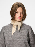 PCKOMMA Écharpe — Hot Fudge & Whitecap Gray & Medium Grey Melange & Black | Appart 17
