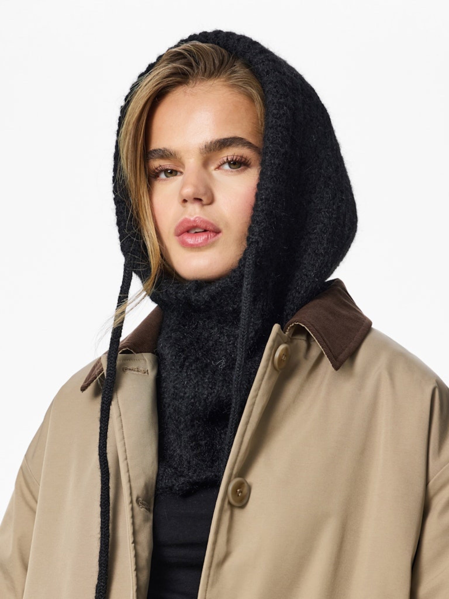 PCNAMBI Cagoule — Light Grey Melange & Black & Incense | Appart 17