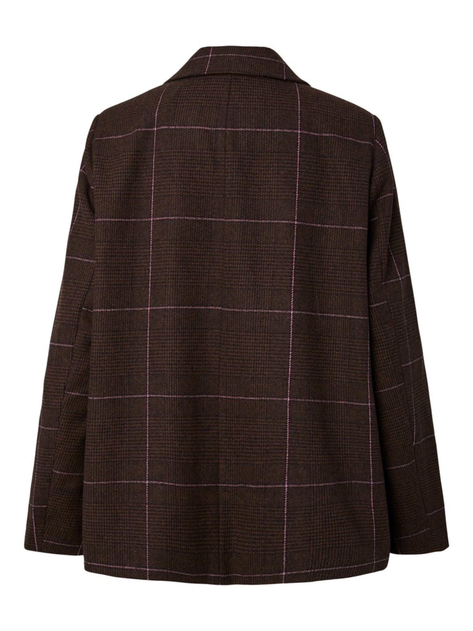 PCAMINA Blazer — Chicory Coffee Brown Check | Appart 17