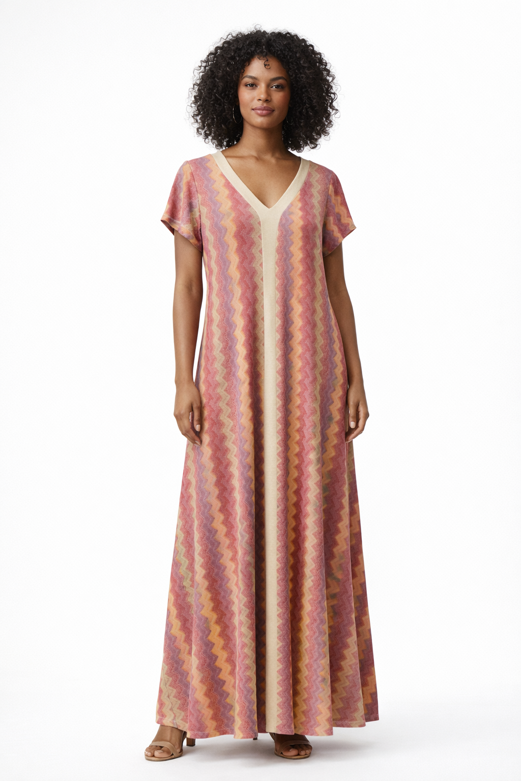 Robe chevrons roses — AD&LIA | Appart 17 Bruxelles