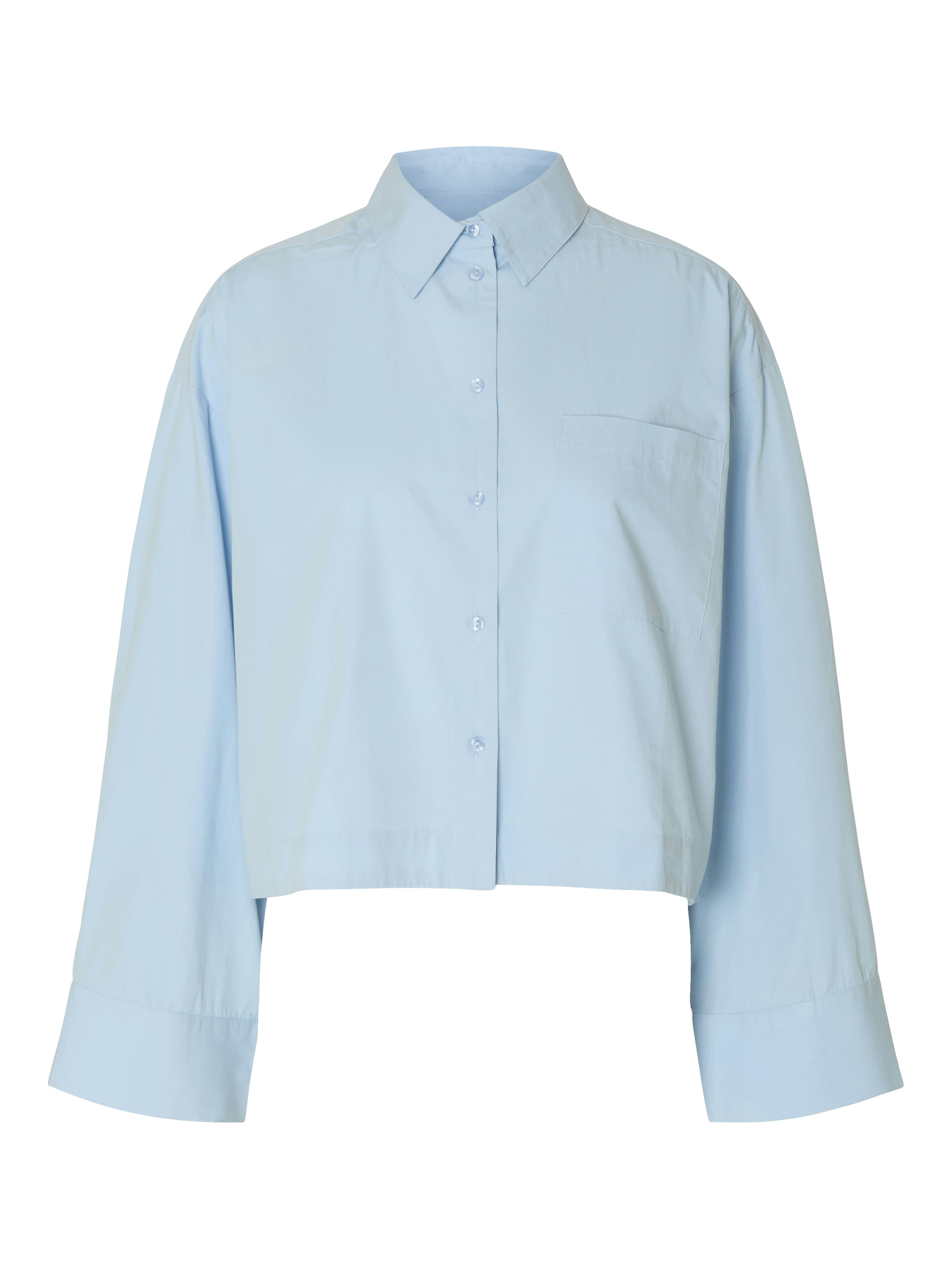 SLFASTHA LS CROPPED BOXY SHIRT NOOS