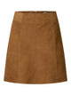 SLFKAYA IBI SUEDE SKIRT — SELECTED FEMME BLACK — zoom matière | Appart 17