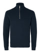 SLHDANE LS KNIT STRUCTURE HALF ZIP NOOS — SELECTED HOMME BLACK — vue 9 | Appart 17