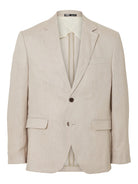 SLHREGULAR-WILL LINEN BLZ NOOS — SELECTED HOMME BLACK — porté | Appart 17