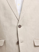 SLHREGULAR-WILL LINEN BLZ NOOS — SELECTED HOMME BLACK — zoom matière | Appart 17