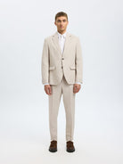 SLHREGULAR-WILL LINEN BLZ NOOS — SELECTED HOMME BLACK — détail | Appart 17