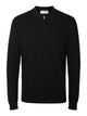 SLHBERG LS HALF ZIP POLO NOOS — SELECTED HOMME BLACK | Appart 17 Bruxelles