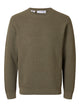 SLHROSS LS KNIT STRUCTURE CREW NECK NOOS — SELECTED HOMME BLACK — vue 12 | Appart 17