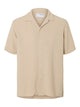 SLHRELAX-SAL SHIRT SS RESORT NOOS — SELECTED HOMME BLACK — vue 24 | Appart 17