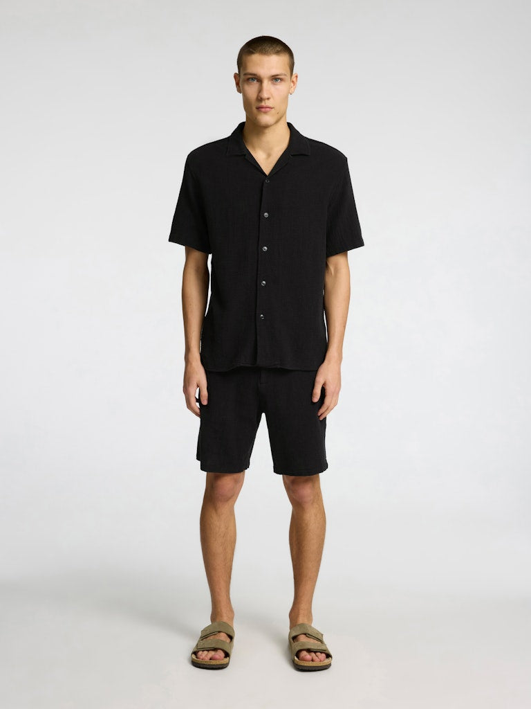 SLHREGSAL SHORTS — SELECTED HOMME BLACK | Appart 17 Bruxelles